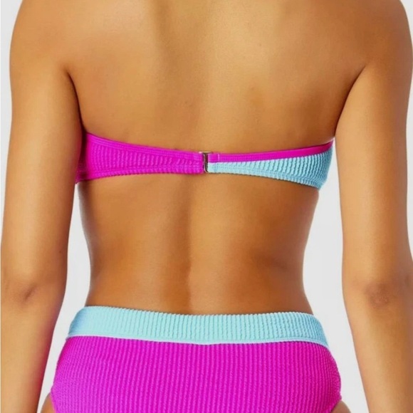 Salt + Cove Pink and Blue Bikini Sporty Color Block - Picture 2 of 8